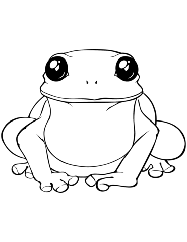 Big Frog Coloring Page